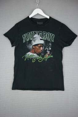 Young Boy NBA Never Broke Again Rap Tee Small